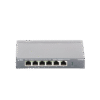 Switch PoE no Administrable de escritorio / 6 puertos 10/100 Mbps / 4 puertos PoE af/at / Presupuesto 67 W / Modo Extensor hasta 250 m / Calidad video prioritaria