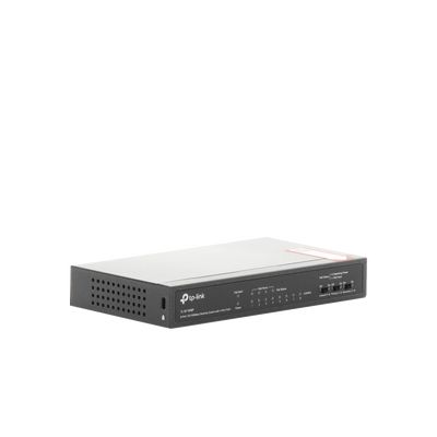 Switch PoE+ No Administrable / De Escritorio 8 puertos 10/100 Mbps / 4 puertos PoE af/at Inteligente / Presupuesto 66 W / Hasta 250 metros