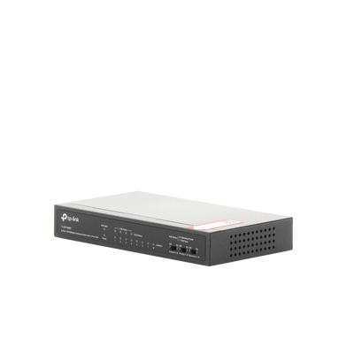 Switch PoE+ No Administrable / De Escritorio 8 puertos 10/100 Mbps / 4 puertos PoE af/at Inteligente / Presupuesto 66 W / Hasta 250 metros