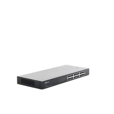 Switch no administrable de 24 puertos 10/100 Mbps para montaje en rack
