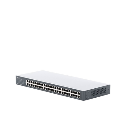 Switch no administrable de 48 puertos 10/100 Mbps para montaje en rack