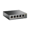 Switch Escritorio No Administrable de 5 puertos 10/100/1000 Mbps / Con 4 puertos PoE 802.3af/at de hasta 65 W / PoE Extendido hasta 250 metros
