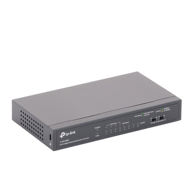 Switch Gigabit PoE+ no administrable de 8 puertos 10/100/1000 Mbps, solo 4 puertos PoE, para escritorio