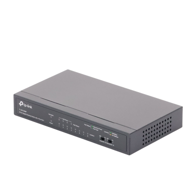 Switch Gigabit PoE+ no administrable de 8 puertos 10/100/1000 Mbps, solo 4 puertos PoE, para escritorio