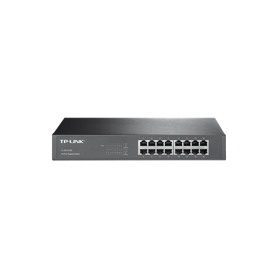 Switch Gigabit no administrable de 16 puertos 10/100/1000 Mbps para escritorio/rack Switch Gigabit no administrable de 16 puertos 10/100/1000 Mbps para escritorio/rack