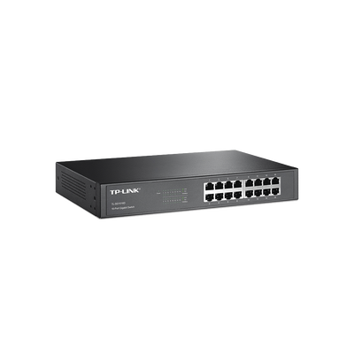 Switch Gigabit no administrable de 16 puertos 10/100/1000 Mbps para escritorio/rack Switch Gigabit no administrable de 16 puertos 10/100/1000 Mbps para escritorio/rack
