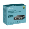 Switch Administrable / Escritorio Easy Smart / 5 puertos 10/100/1000 Mbps / IGMP para Vigilancia / Calidad en el Servicio (QoS) / Gestión GUI / Recuperación automática PoE