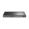 Switch no administrable de 16 puertos 10/100/1000Mbps y PoE af/at, 2 puertos SFP hasta 250W.
