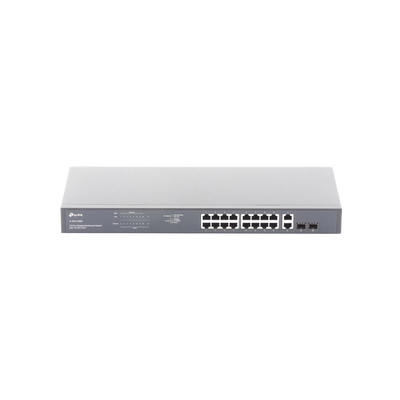 Switch no administrable de 16 puertos 10/100/1000Mbps y PoE af/at, 2 puertos SFP hasta 250W.