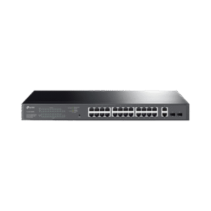 Switch PoE Administrable 24 puertos 10/100/1000 Mbps / 2 puertos SFP / 24 puertos PoE af/at / Presupuesto PoE 250W /