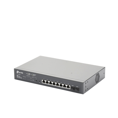 Switch PoE JetStream SDN Administrable 8 puertos 10/100/1000 Mbps + 2 puertos SFP, 8 puertos PoE, 150W, administración centralizada OMADA SDN Switch PoE JetStream SDN Administrable 8 puertos 10/100/1000 Mbps + 2 puertos SFP, 8 puertos PoE, 150W, administración centralizada OMADA SDN