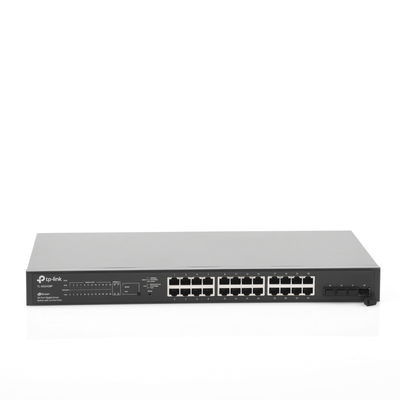 Switch PoE JetStream SDN Administrable 24 puertos 10/100/1000 Mbps + 4 puertos SFP, 24 puertos PoE, 250W, administración centralizada OMADA SDN
