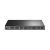 Switch L2+ Omada PoE+ / 48 Puertos PoE+ 10/100/1000 Mbps / 4 Puertos SFP 1G / 2 Puertos Consola (RJ45 y microUSB) / Administración Centralizada Omada o Stand-Alone / Multicast IGMP / Calidad de Servicio / Presupuesto PoE 384W / Montaje en Rack