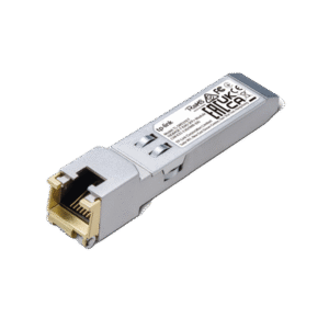 Transceptor mini-GBIC SFP+ RJ45 / Admite 10GBASE-T, 5GBASE-T, 2.5GBASE-T, 1000BASE-T y 100BASE-TX / Distancia Hasta 30 metros / Conector RJ45 (10G)
