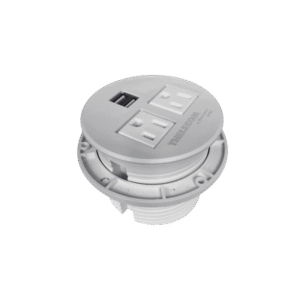 Multicontactos / USB empotrable color blanco, no incluye cable de poder