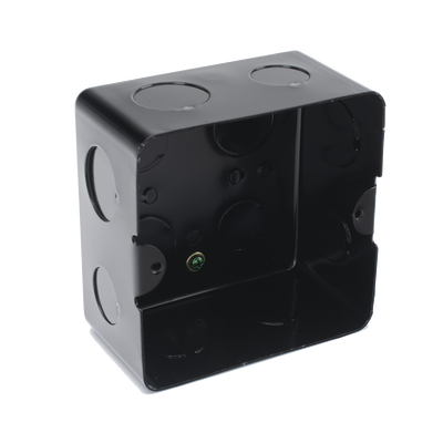 Caja de registro de acero galvanizado, 10x10 cm, Color Negro (11000-00000) Caja de registro de acero galvanizado, 10x10 cm, Color Negro (11000-00000)