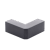 Esquinero Exterior Color Negro de PVC Auto Axtinguible, Para Canaleta TMK-1720-N-CC (5210-02003)