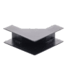 Esquinero Interior Color Negro de PVC Auto Axtinguible, Para Canaleta TMK-1720-N-CC (5220-02003)