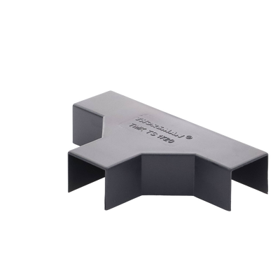 Sección en "T" Color Negro de PVC Auto Extinguible, Para Canaleta TMK-1720-N-CC (5240-02003)