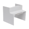 Esquinero Interior Color Blanco de PVC Auto Axtinguible, Para Canaleta TMK-4577 (5520-02001)
