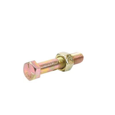 Paquete de 6 Tornillos Grado 5 con Tuercas Tropicalizadas de 3/8" x 2".