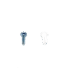 Paquete de 20 taquetes blancos 3/4" y 20 tornillos 8mm x 3/4" (1101-05002)