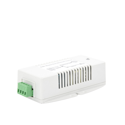 Inyector POE Para Aplicación Solar, Entrada 10-15 Vcc, Salida en 56 Vcc, 802.3 af/at, 10/100/1000 Mbps, Hasta 35 Watts Inyector POE Para Aplicación Solar, Entrada 10-15 Vcc, Salida en 56 Vcc, 802.3 af/at, 10/100/1000 Mbps, Hasta 35 Watts