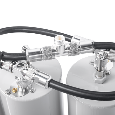 Duplexer Pasa Banda-Rechazo de Banda, 400-470 MHz, 4 Cavidades (4"Dia.) 5 MHz, 250 Watt, N Hembra