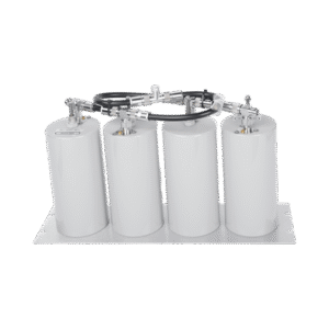 Duplexer Pasa Banda-Rechazo de Banda, 400-470 MHz, 4 Cavidades (4"Dia.) 5 MHz, 250 Watt, N Hembra