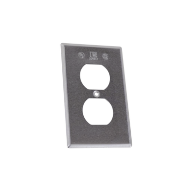 Tapa rectangular para contacto dúplex de aluminio tipo RR a prueba de intemperie. Tapa rectangular para contacto dúplex de aluminio tipo RR a prueba de intemperie.