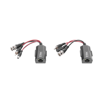 Kit de transceptores activos, envía alimentación 12V/24Vcc/AC, video y audio a una distancia de hasta 150 m en 4K para aplicaciones de video por UTP Cat 5e / 6 en alta definición. Kit de transceptores activos, envía alimentación 12V/24Vcc/AC, video y audio a una distancia de hasta 150 m en 4K para aplicaciones de video por UTP Cat 5e / 6 en alta definición.