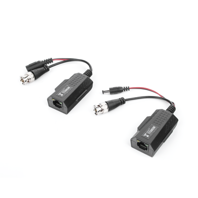 Kit de transceptores activos con conector para alimentación (12V/24Vcc/AC) TurboHD para aplicaciones de video por UTP Cat5e/6 en HD. Distancia de hasta 150 m en 4K Kit de transceptores activos con conector para alimentación (12V/24Vcc/AC) TurboHD para aplicaciones de video por UTP Cat5e/6 en HD. Distancia de hasta 150 m en 4K