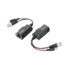 Kit de transceptores activos con conector para alimentación (12V/24Vcc/AC) TurboHD para aplicaciones de video por UTP Cat5e/6 en HD. Distancia de hasta 150 m en 4K Kit de transceptores activos con conector para alimentación (12V/24Vcc/AC) TurboHD para aplicaciones de video por UTP Cat5e/6 en HD. Distancia de hasta 150 m en 4K