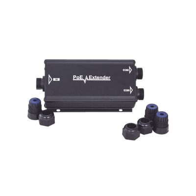 Extensor PoE/ 100 Metros / Intemperie (IP66) / 60 Watts / 1 puerto @ 2 salidas a 30 W / No requiere fuente de alimentación adicional Extensor PoE/ 100 Metros / Intemperie (IP66) / 60 Watts / 1 puerto @ 2 salidas a 30 W / No requiere fuente de alimentación adicional