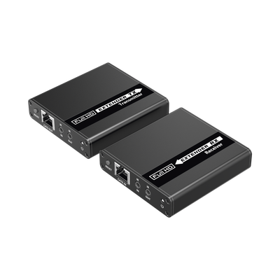 Kit Extensor HDMI para distancias de 70 metros / Soporta resoluciones 720 y 1080P @ 60 Hz / Cat 6, 6a y 7 / Cero Latencia / Uso 24/7 / HDR10 / Salida Loop / Configuración EDID / Soporta control remoto del equipo fuente / Salida de audio de 3.5mm