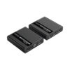 Kit Extensor HDMI para distancias de 70 metros / Soporta resoluciones 720 y 1080P @ 60 Hz / Cat 6, 6a y 7 / Cero Latencia / Uso 24/7 / HDR10 / Salida Loop / Configuración EDID / Soporta control remoto del equipo fuente / Salida de audio de 3.5mm