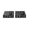 Kit extensor KVM (HDMI y USB) | 40m 4k@30Hz 40m | 1080P@60Hz | Cat 6, 6a y 7 | CERO LATENCIA | HDR | Salida Loop | Uso 24/7 | Salida de audio de 3.5mm | Transmite el Video y Controla tu DVR vía USB a distancia.