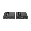 Kit extensor KVM (HDMI y USB) | 40m 4k@30Hz 40m | 1080P@60Hz | Cat 6, 6a y 7 | CERO LATENCIA | HDR | Salida Loop | Uso 24/7 | Salida de audio de 3.5mm | Transmite el Video y Controla tu DVR vía USB a distancia.