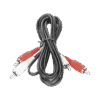 Cable RCA Macho a Macho de 2 Metros de Longitud / Aplicaciones de Audio y Video Optimizado para HD