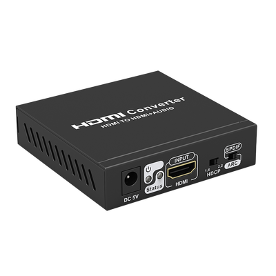 Extractor de Audio de HDMI a HDMI + Audio / Salida de Audio Digital o Análoga / SPDIF / Toslink / Auxiliar 3.5mm (Estéreo) / Salida HDMI solo video / Soporta ARC / HDR / HDCP / Separa el Audio del Contenido HDMI . Extractor de Audio de HDMI a HDMI + Audio / Salida de Audio Digital o Análoga / SPDIF / Toslink / Auxiliar 3.5mm (Estéreo) / Salida HDMI solo video / Soporta ARC / HDR / HDCP / Separa el Audio del Contenido HDMI .