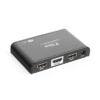 Divisor (Splitter) HDMI 4K de 1 Entrada a 2 Salidas (Simultaneas) / Soporta 4K×2K / Ajuste de resoluciones EDID / HDR / HDMI 2.0 / HDCP 2.2 / Soporta formatos de Audio Dolby Digital / Longitud del cable de entrada y salida ≤10m.