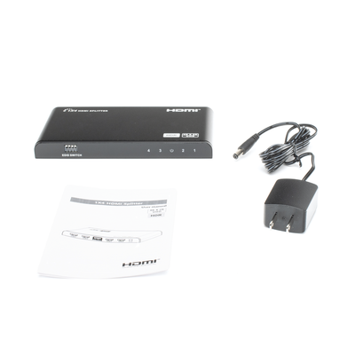 Divisor (Splitter) HDMI 4K de 1 Entrada a 4 Salidas (Simultaneas) / Soporta 4K×2K / Ajuste de resoluciones EDID / HDR / HDMI 2.0 / HDCP 2.2 / Permite mezclar pantallas en 4K y 1080P