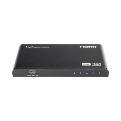 Divisor (Splitter) HDMI 4K de 1 Entrada a 4 Salidas (Simultaneas) / Soporta 4K×2K / Ajuste de resoluciones EDID / HDR / HDMI 2.0 / HDCP 2.2 / Permite mezclar pantallas en 4K y 1080P