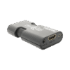 MINI Adaptador de VGA a HDMI / Resolución 1920x1080 @ 60Hz / Jack de audio de 3.5mm / Soporta alimentacion por Micro USB
