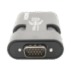 MINI Adaptador de VGA a HDMI / Resolución 1920x1080 @ 60Hz / Jack de audio de 3.5mm / Soporta alimentacion por Micro USB