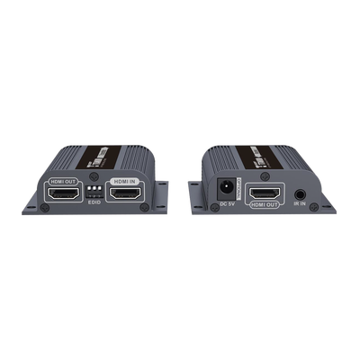 Kit Extensor HDMI para distancias de 50 metros / Soporta resoluciones 720 y 1080P @ 60 Hz / Cat 6, 6a y 7 / Salida Loop en el Tx para visualización local / Configuración EDID / Soporta control remoto del equipo fuente / Alimente solo el Tx Kit Extensor HDMI para distancias de 50 metros / Soporta resoluciones 720 y 1080P @ 60 Hz / Cat 6, 6a y 7 / Salida Loop en el Tx para visualización local / Configuración EDID / Soporta control remoto del equipo fuente / Alimente solo el Tx