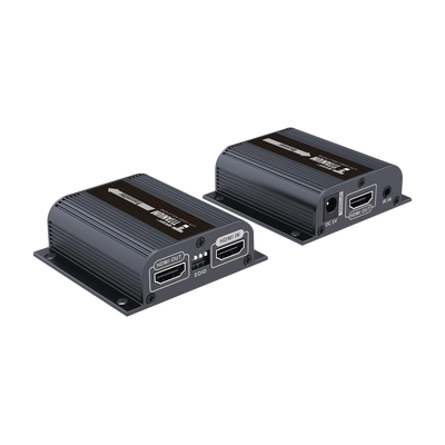 Kit Extensor HDMI para distancias de 50 metros / Soporta resoluciones 720 y 1080P @ 60 Hz / Cat 6, 6a y 7 / Salida Loop en el Tx para visualización local / Configuración EDID / Soporta control remoto del equipo fuente / Alimente solo el Tx Kit Extensor HDMI para distancias de 50 metros / Soporta resoluciones 720 y 1080P @ 60 Hz / Cat 6, 6a y 7 / Salida Loop en el Tx para visualización local / Configuración EDID / Soporta control remoto del equipo fuente / Alimente solo el Tx