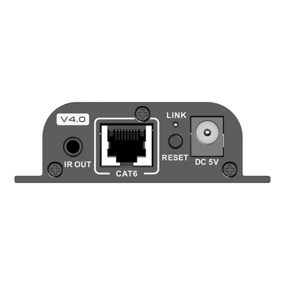 Kit Extensor HDMI | Hasta 70m 1080p | 40m 4K@30Hz | Compatible con HDCP | Cable Cat 6 Recomendado | Soporta Múltiples Resoluciones | Soporta PoC | Salida Loop