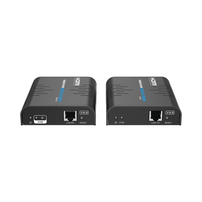 Kit extensor KVM (HDMI y USB) hasta 120 metros / Resolución 1080P @ 60 Hz / Soporta STP y UTP CAT6 / Soporta Switch Gigabit para control KVM múltiple / Soporta hasta 253 receptores / Transmite el Video y Controla tu DVR vía USB