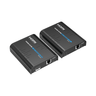 Kit extensor KVM (HDMI y USB) hasta 120 metros / Resolución 1080P @ 60 Hz / Soporta STP y UTP CAT6 / Soporta Switch Gigabit para control KVM múltiple / Soporta hasta 253 receptores / Transmite el Video y Controla tu DVR vía USB